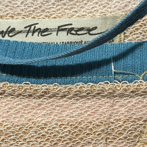 NWT- Free people size L striped sweatshirt - Picture 7 of 9